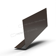 Планка карнизного свеса 200х30х2000 (VALORI-20-DarkBrown-0.5)